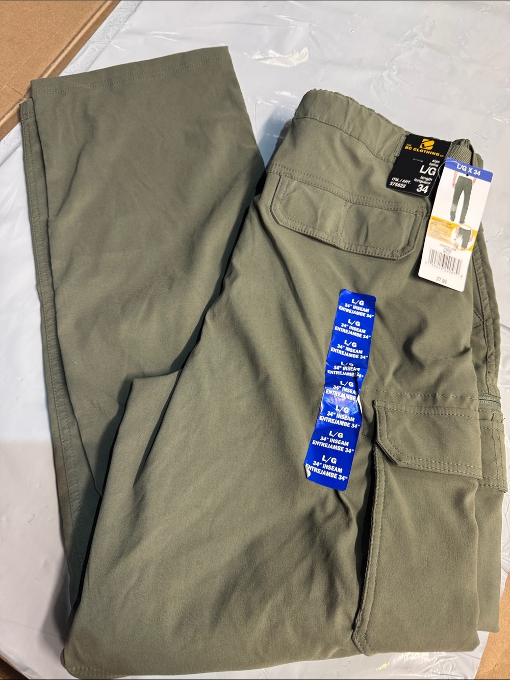 BC Clothing Men's Olive Green Cargo Pants - Utility Comfort